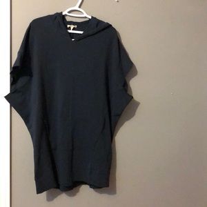 Tshirt dress with hoodie